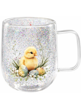 Кружка стеклянная с двойными стенками PERFECTO LINEA Easter