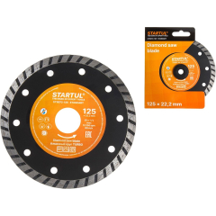 Круг алмазный 125х22.2 мм универсальный STARTUL Standart Turbo 