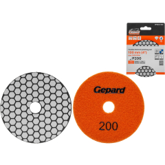 Алмазный гибкий шлифовальный круг (черепашка) d 100 мм P200 GEPARD 