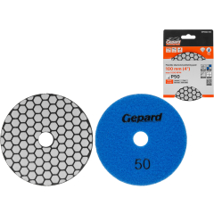 Алмазный гибкий шлифовальный круг (черепашка) d 100 мм P50 GEPARD 