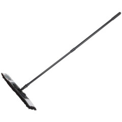 Швабра для пола PERFECTO LINEA с насадкой из шенилла черная 