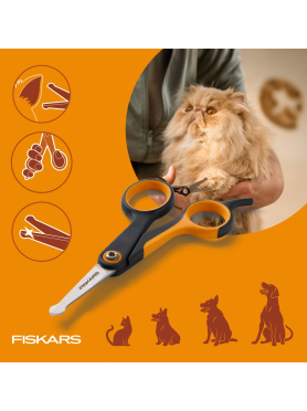 Ножницы с закругленными концами для животных PET FISKARS 