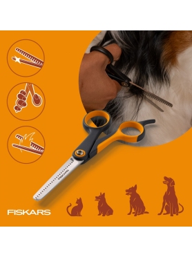 Ножницы филировочные для животных PET FISKARS 