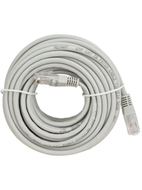 Патч-корд витая пара REXANT U/UTP Cat. 5e 10 м Grey 