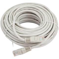 Патч-корд витая пара REXANT U/UTP Cat. 5e 15 м Grey 