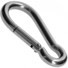 Карабин пожарный DIN 9075 (9635) нержавеющая сталь STARFIX