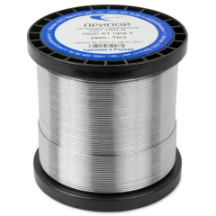 Припой ВЕКТА ПОС-61 без канифоли 1 мм катушка 1 кг 