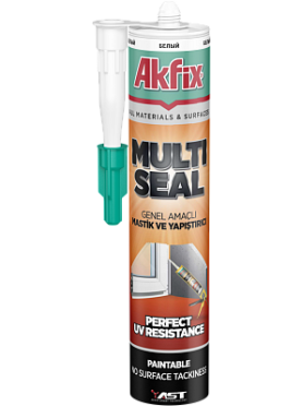 Клей-герметик полимерный AKFIX Multi Seal гибридный белый 290 мл 