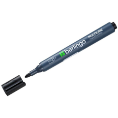 Маркер перманентный BERLINGO MULTILINE PE300 черный 