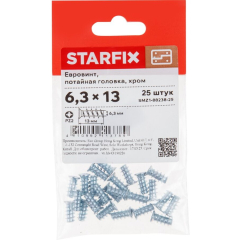 Шток эксцентрика 6,3x13 мм STARFIX евровинт 25 штук 