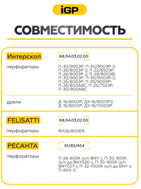 Щетки графитовые для перфоратора Bosch GBH2-22E IGP 2 штуки аналог 1617000525 