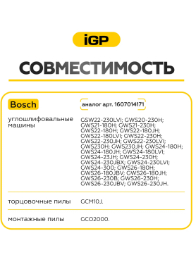 Щетки графитовые для шлифмашины угловой Bosch GSW22-230LVI IGP 2 штуки аналог 1607014171 