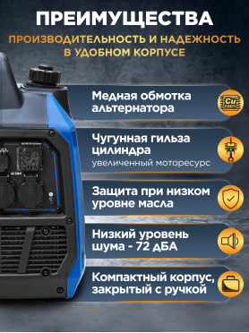 Генератор инверторный бензиновый ECO PE-4000RQi 