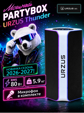 Колонка портативная беспроводная URZUS Thunder