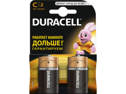 Батарейка С DURACELL Basic 1,5 V алкалиновая 2 штуки (5000394052529)
