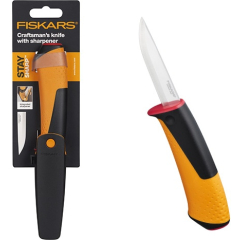 Нож общего назначения FISKARS с точилкой 