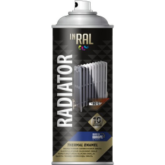 Эмаль аэрозольная для радиатора белый INRAL Radiator Thermal Enamel 400 мл 