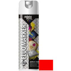 Эмаль аэрозольная маркировочная INRAL Spray Professional Fluomarker  