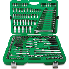 Набор инструментов 1/4", 3/8", 1/2" 6 граней 216 предметов TOPTUL 