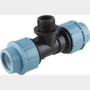 Тройник ПНД компрессионный 20x1/2" с наружной резьбой AV ENGINEERING (AVE1092012)