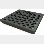 Решетка пластиковая усиленная к дождеприемнику 300х300 черная ECOTECK (ДИ 02505000)