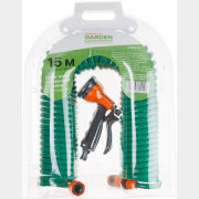Шланг поливочный спиральный STARTUL GARDEN 15 м и поливочный набор (ST6015-03)