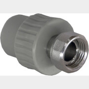 Муфта ПП 20х3/4" с накидной гайкой серая РосТурПласт (15915)