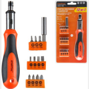 Отвертка реверсивная с набором бит STARTUL Profi 12 предметов (ST3049-12)