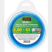 Леска для триммера d 2 мм x 63 м сечение бесшумная STARTUL GARDEN (ST6063-20)