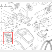 Шнур сетевой с механизмом для пылесоса NORMANN AVC-211 (HJW-1507-19)