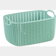 Корзина для хранения вещей IDEA Вязание фисташковая 4 л (М2380)