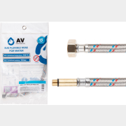 Гибкая подводка для воды штуцер М10 длинный - гайка 1/2" 150 см AV ENGINEERING (AVE202150)