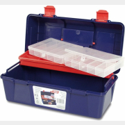 Ящик для инструмента пластмассовый 35,6x18,4x16,3 см с лотком TAYG 23 (123009)