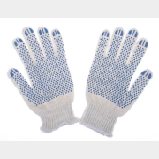 Перчатки хлопчатобумажные с ПВХ точечным покрытием размер S КОНТИНЕНТ-СИТИ Стандарт От минимальных рисков (202)