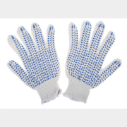 Перчатки хлопчатобумажные с ПВХ точечным покрытием (Протектор) размер M КОНТИНЕНТ-СИТИ Люкс От минимальных рисков (603П)