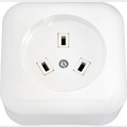 Розетка для электроплиты наружная с заземлением BYLECTRICA белая (РА32-002)