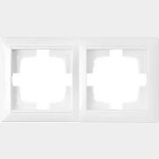 Рамка двухместная BYLECTRICA Стиль белая (ЮЛИГ.735212.215)