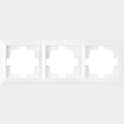 Рамка трехместная BYLECTRICA Стиль белая (ЮЛИГ.735212.216)