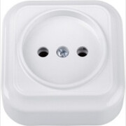 Розетка наружная BYLECTRICA Вариант белая (РА16-0101)