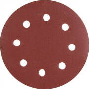 Шлифлист круглый самосцепляющийся 180 мм круг Р80 для стен и потолков WORTEX 5 штук (WSD318080W504)