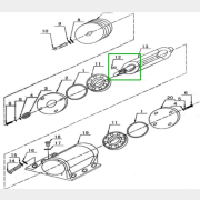 Шпонка шкива ведомого для виброплиты BIM CP110D (CNP100D002-12)