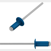 Заклепка вытяжная 4,0х10 мм алюминий-сталь RAL 5002 STARFIX 200 штук (SMP2-17597-200)