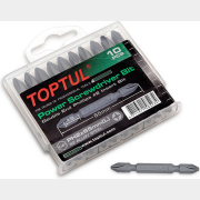 Бита для шуруповерта двусторонняя PH1 65 мм TOPTUL 10 штук (GAAW1002)