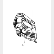 Корпус левый для электролобзика Wortex UK6204-08