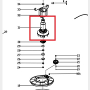 Ротор для шлифователя по бетону WORTEX DG1875 (R7241-31)