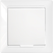 Розетка скрытая с крышкой BYLECTRICA Стиль белая (РС16-364)