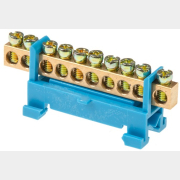 Шина N нулевая с изолятором на DIN-рейку 6х9мм 10 групп малая стойка ЮПИТЕР (JP7208-02)