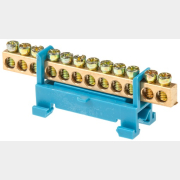 Шина N нулевая с изолятором на DIN-рейку 6х9мм 12 групп малая стойка ЮПИТЕР (JP7208-03)