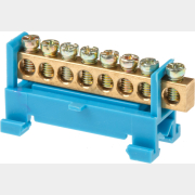 Шина N нулевая с изолятором на DIN-рейку 6х9мм 8 групп малая стойка ЮПИТЕР (JP7208-01)