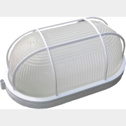 Светильник накладной НБП 100 Вт IP54 ЮПИТЕР овальный с решеткой белый (JP1302-02)